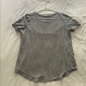 Lululemon Athletica Gray Relaxed Short Sleeve T-Shirt